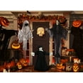 thumbnail image 4 of Spooky Swaying Girl Ghost Pigtails Scary Animatronics LED Light Up Eyes Sounds Haunted House Prop Halloween Party Decorations, 4 of 4