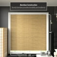 thumbnail image 3 of Red Lantern Burnt Bamboo Cordless Window Shade - Tortoise 72" W, 3 of 8