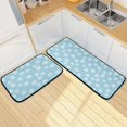 thumbnail image 7 of 2-Piece Kitchen Mat Set Non Slip Washable Floor Mats Decorative Rugs for Kitchen Sink Laundry Elegant White Roses, 7 of 7