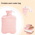 thumbnail image 3 of Hot Water Bottle with Fleece Cover Hot Water Bag for Pain Relief, 3 of 5