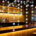 thumbnail image 7 of Iridescent Shining Star Hanging Garland, Iridescent Hanging Sparkling Star Streamer, Glitter Bunting Banner, Twinkle Backdrop for Wedding Birthday Party Christmas Decorations, 7 of 7