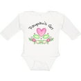 thumbnail image 3 of Inktastic Pawpaw's Girl Heart Flowers Girls Long Sleeve Baby Bodysuit, 3 of 5