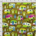 thumbnail image 4 of oneOone Cotton Jersey Dark Mustard Fabric Camping Hike Point Dress Material Fabric Print Fabric By The Yard 58 Inch Wide, 4 of 6