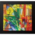 thumbnail image 2 of Marc, Franz 16x15 Black Modern Framed Museum Art Print Titled - Landscape with House, Dog and Cattle, 1914, 2 of 5