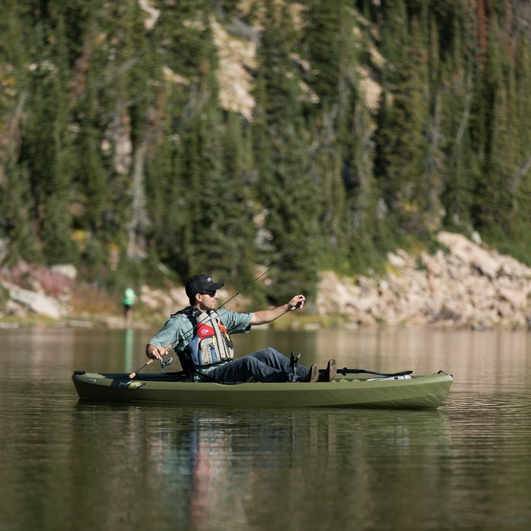 Lifetime Tamarack Angler 10 ft Fishing Kayak, Olive Green (90818) 