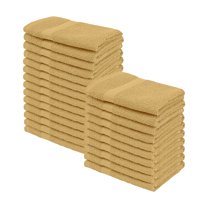 Impressions Bolingbroke Eco-Friendly Cotton 24-Piece Face Towel Set, Gold