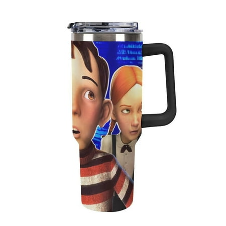 

Monster House Car Tumbler with Handle And Straw Lid Large Capacity 40 Oz Travel Coffee Mug Vacuum Insulated Stainless Steel Water Bottle Car Cup