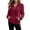 Red, variant on Quarter Zip Sweatshirt for Women - Sherpa Fleece Stand Neck Pullover Tops - Fall Long Sleeve Cozy Pullover Cost with Pockets