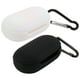 thumbnail image 5 of fundas de silicona para auriculares inalámbricos, funda protectora portátil compatible con Galaxy Buds Plus (negro y blanco), 5 of 5