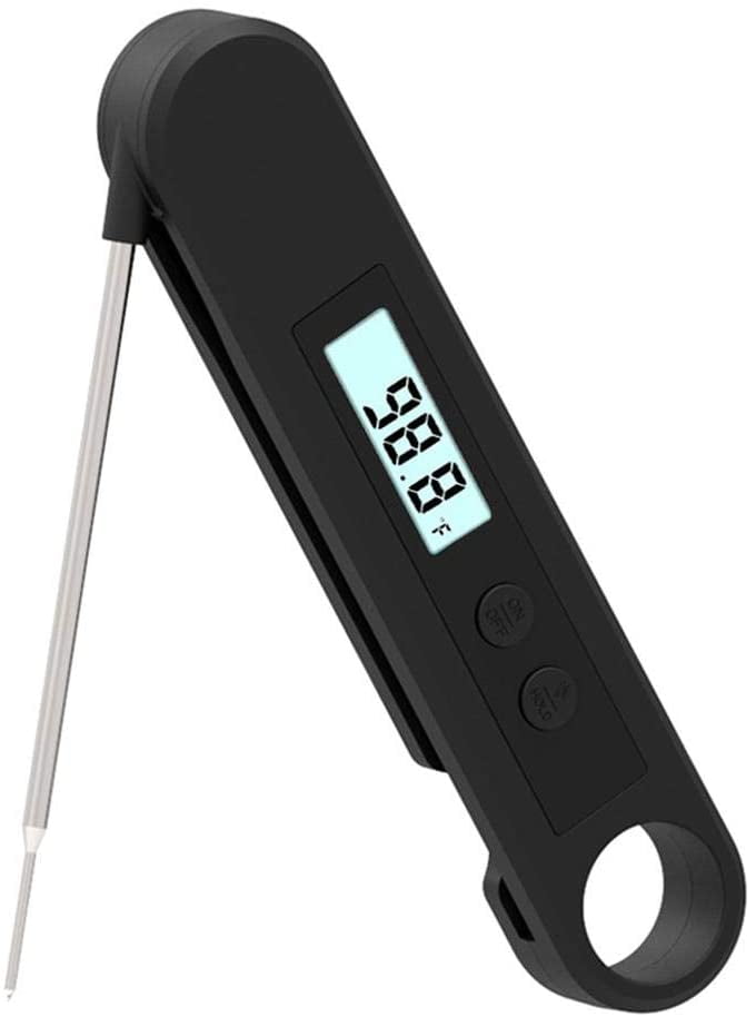 Barbecue Thermometer,Foldable Waterproof Probe Type Food Thermometer