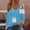 Sky Blue, variant on WXLWZYWL Womens Cute Ghost Halloween Shirts Matel Ring Scoop Neck Long Sleeve Tops Casual Trendy Party Clothes