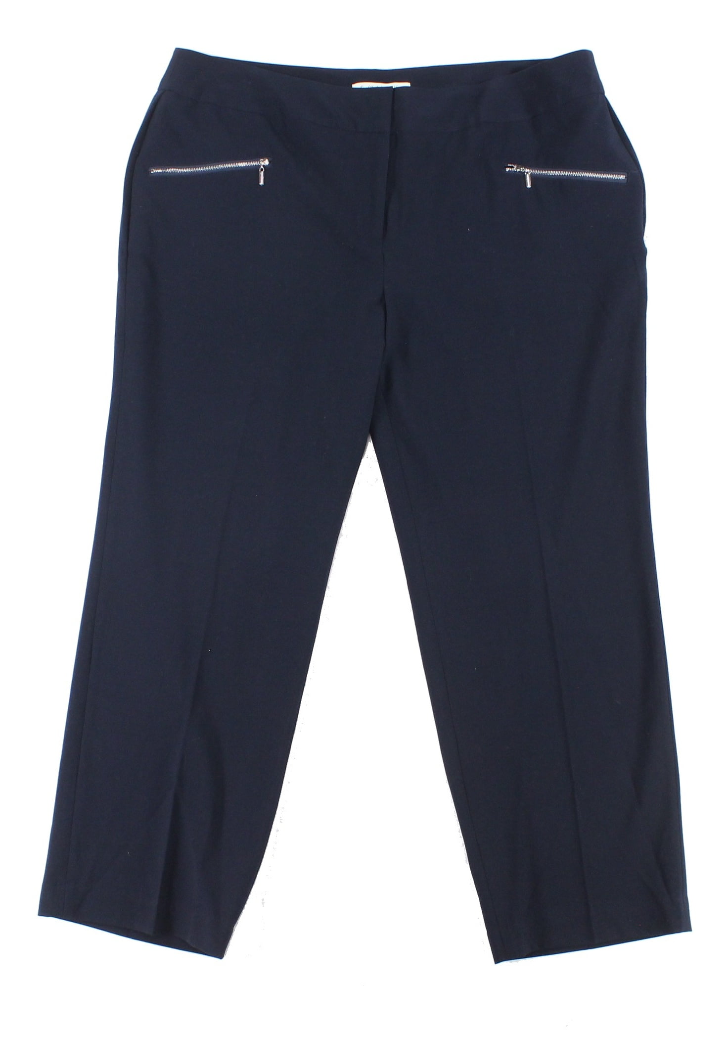 Emaline Emaline NEW Navy Blue Womens Size 18W Plus BiStretch Slim