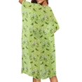 thumbnail image 4 of HELLHERO Pickled Cucumbers Long Kimono Swimsuit Cover Up Breathable High Quality Fabrics Quick Dry Bathing Suit Cover Up, 4 of 6