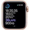 thumbnail image 5 of Restored Apple Watch Series 6 (GPS, 44 mm) Gold Aluminum Case with Pink Sport Band Bundle 5 Bonus Bands, Charging Stand, Screen Protector, & 2 amp charger (Refurbished), 5 of 13