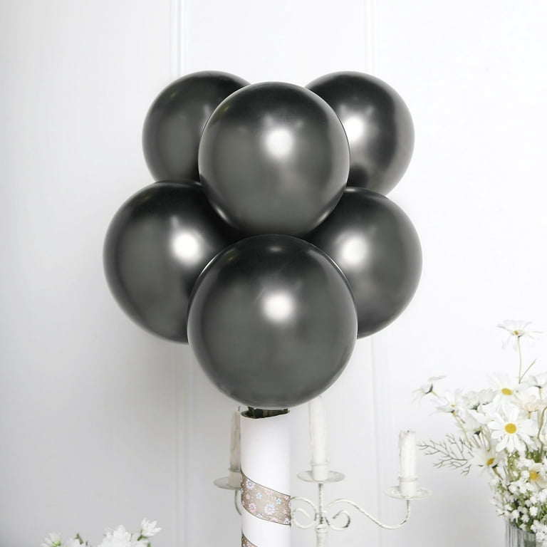 Luxe Chrome Ballons Or Noir Argent - Ballon Hélium Ensemble