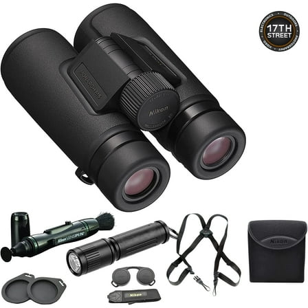 Nikon 12x42 Monarch M5 Binoculars With Lens Pen, Waith Harness, & Flashlight Kit