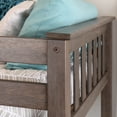 thumbnail image 6 of Max & Lily Solid Wood Twin over Full with Staircase for Kids, Clay, 6 of 14