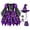 Z75-Purple, variant on Kids Witch Dress Halloween Dress With Accessories For Girls Role Play Party Performance And Trick Or Treat Fun