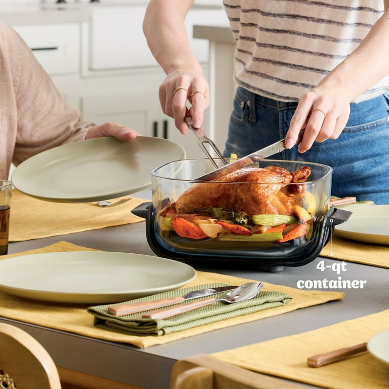 Ninja Crispi 4-in-1 Glass Air Fryer, 4 Qt & 6 Cup Containers