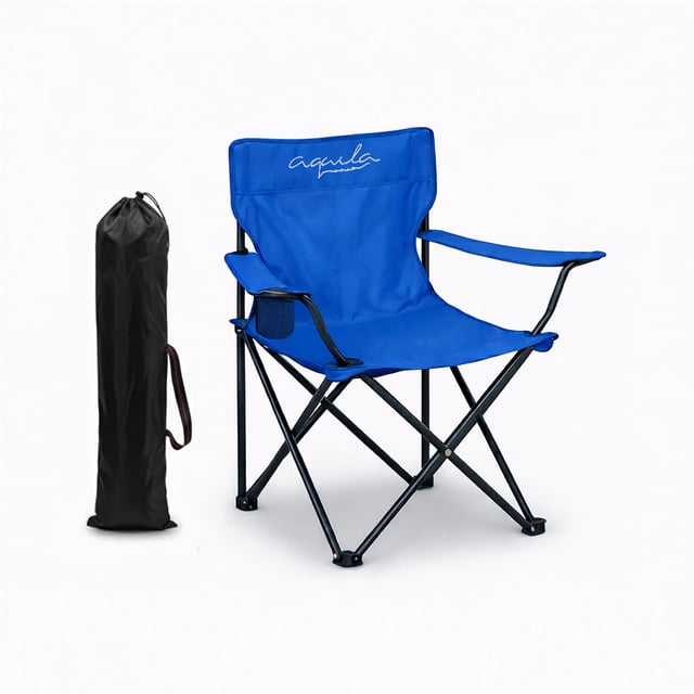 Silla de Camping Plegable Aquila Capacidad 120Kg Azul