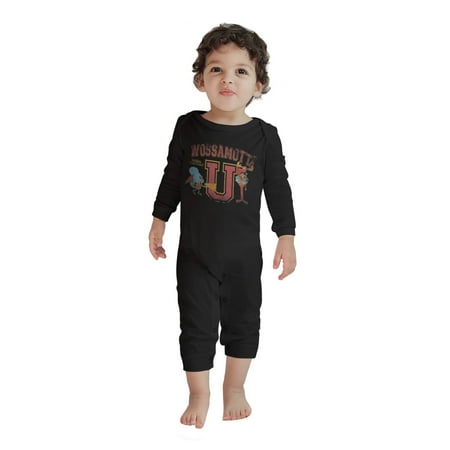 

Rocky And Bullwinkle Baby Crawler Boy Girl Rompers Bodysuit Long Sleeve Jumpsuit Playsuit One Piece Outfit Clothes