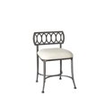 thumbnail image 1 of Hillsdale Furniture Canal Street Vanity Stool, Pewter & Cream, 1 of 3