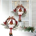 thumbnail image 3 of Year-Round Elegant Decorative Wreath - Front Door Hanging Greenery Arrangement with Flowers & Berries, Indoor/Outdoor Seasonal Decor(Santa Claus), 3 of 10