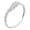 thumbnail image 2 of 10k White Gold Vintage Style Diamond Wedding Band (1/6 cttw, I-J Color, I2-I3 Clarity), 2 of 5