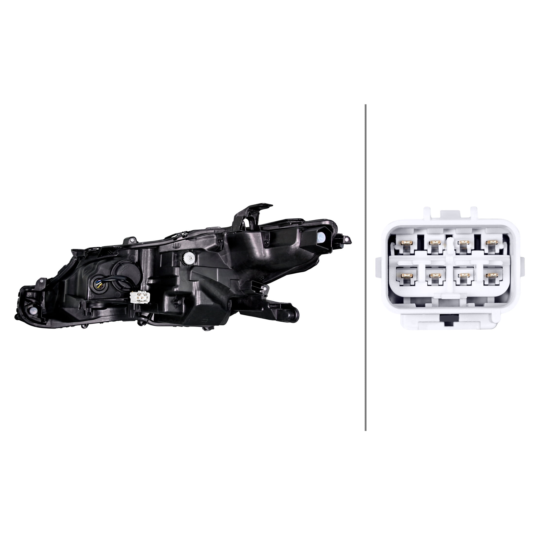 HELLA ValueFit Headlamp Assembly For 2018 Toyota Camry, Passenger Side, 354888081, 81110-06D80, TO2503257