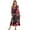 Black Pug, variant on Cartoon Pug Paws Print Nightgowns for Women Long Sleeves Nightgown Soft Sleepwear Button V Neck Sleepshirt Long Nightgown for Pajama Party, Large