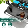 thumbnail image 2 of Zero Gravity Chair Set of 2 with Cup Holder & Removable Pillows, Adjustable Reclining Outdoor Patio Folding Chairs, Portable Lounge Chair for Poolside, Lawn, Beach, Camping, 2 of 8