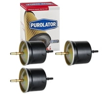 3 pc Purolator F65613 Fuel Filters for 043-1050 23605 3062051-2 33605 3605 ALG-902 G796 GF375 GF796 WK 822/2 XF65613 Gas Pump Line Air Delivery Filters