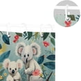 thumbnail image 5 of FREEAMG Cute Koala Pattern Shower Curtain Waterproof Washable Bathroom Shower Curtain Polyester Cloth Fabric Bathroom Decor Set with 12 Hooks, 60 x 72 inches, 5 of 6