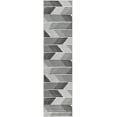 thumbnail image 2 of Unique Loom Outdoor Modern Collection Area Rug - Umbra (2' x 8' Runner Black and White), 2 of 6