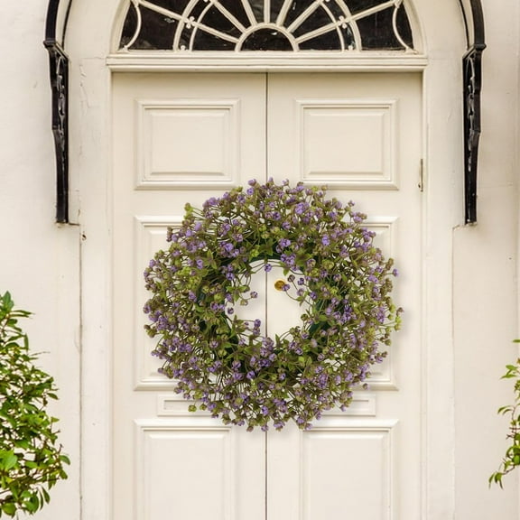 TNDBKQWR Boho Christmas Wreaths Christmas Door Sign, 13 Inch Farmhouse Wreath Outdoor Halloween Wreath, Spring Door Wreaths for Front Door