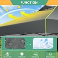 thumbnail image 5 of SANOPY 10x20 FT Pop Up Canopy Gazebo with 6 Removable Sidewalls One Push Waterproof Instant Portable Outdoor Tent with Air Vent for Parties Wedding, 3 Adjustable Height, Carry Bag, Rope, Stakes, 5 of 8