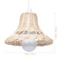 thumbnail image 2 of LOVEVER Pendant Light for Living Room Rattan Woven Ceiling Fan Covers Fixture White, 2 of 8