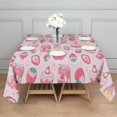 thumbnail image 3 of Strawberry Plants Fruit Dessert Milk Square Tablecloth,Waterproof Square Table Cover,Wipeable Spillproof Washable Table Cover for Home Kitchen Party Decor 60"x60"(152x152cm), 3 of 6