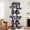 Deep Gray, variant on Globlazer 84" Multilevel Large Cat Tree Tower for Indoor Cats with 2 Condos, 3 Hanging Baskets & 8 Scratching Posts, Light Gray