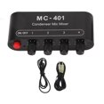 thumbnail image 1 of Small and Portable 4-input/1-output 3.5mm Stereo Condenser Microphone Mixer for Headphone, Speaker, PC, 1 of 4