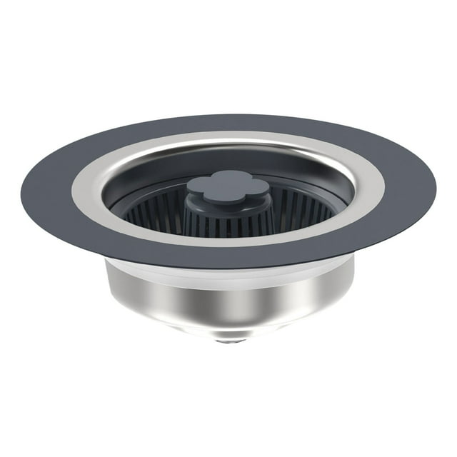 Sink Strainers for Kitchen Sink,Kitchen Sink Stopper Stainless Steel Kitchen Sink Bouncing Core Leak Plug Filter Sink Vegetable Washing Basin Basket Press Kitchen Sink Strainer