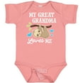 thumbnail image 3 of Inktastic My Great Grandma Loves Me with Sloth and Hearts Boys or Girls Baby Bodysuit, 3 of 5