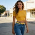 thumbnail image 3 of JASGOOD 2 Pack Belts for Women Fashion Skinny Leather Belt with Gold Buckle, 3 of 11