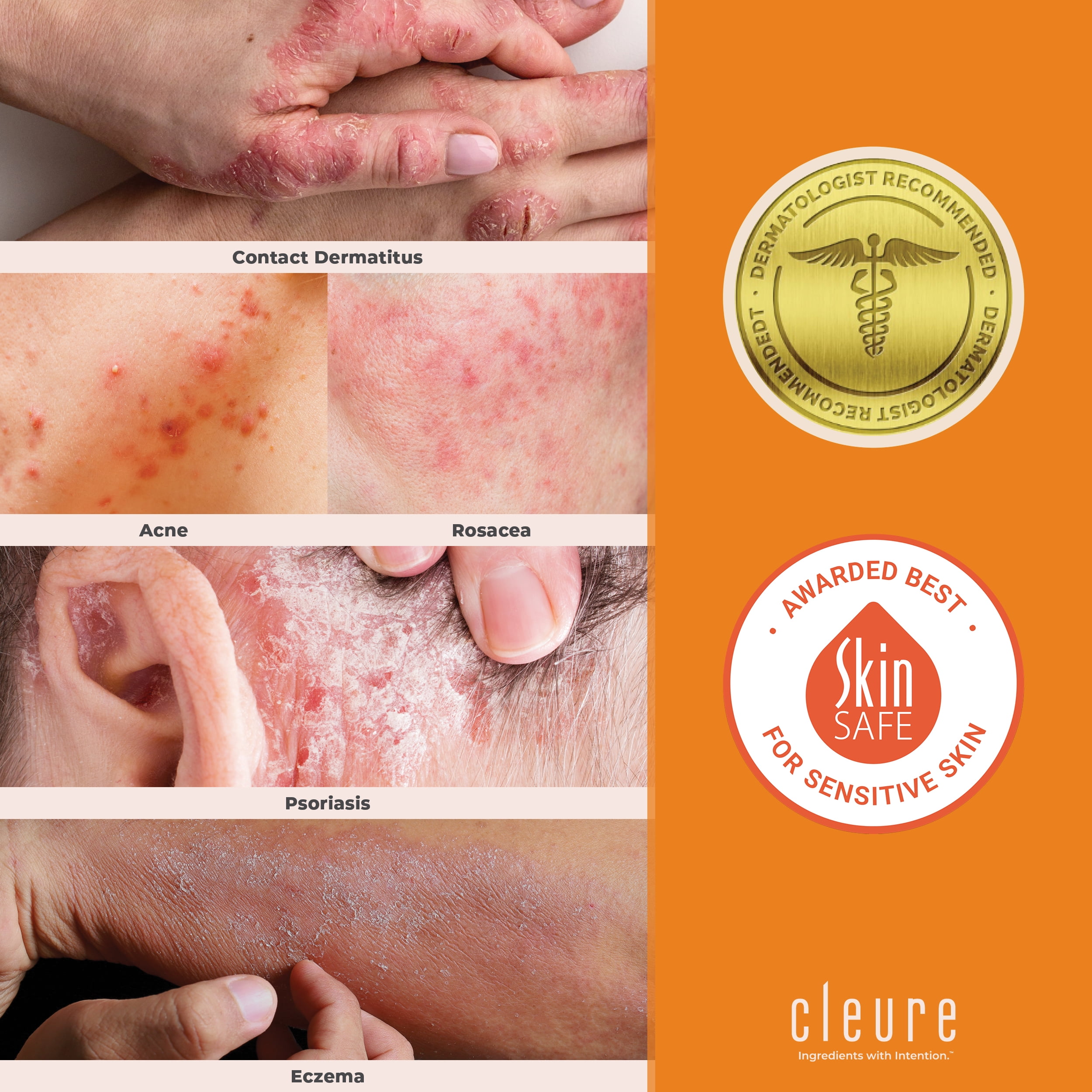 Cleure Hydrating Night Cream Face Moisturizer with Hyaluronic Acid for Sensitive Skin, Fragrance-Free, 2 oz