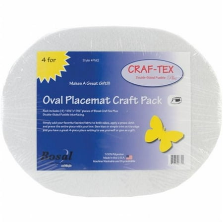 Oval Placemat Gifts - Bosal Craf-Tex Oval Placemat Craft Pack, 16-1/2