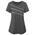 thumbnail image 1 of Camiseta deportiva de entrenamiento para correr de secado rápido con manga corta para mujer, camiset Abanopi Camiseta deportiva, 1 of 7