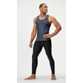 thumbnail image 4 of DEVOPS 3 Pack Men's Muscle Dry Fit Compression Tank Top (X-Large, Black/Charcoal/White), 4 of 7