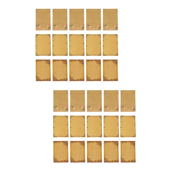 Masteelf 96 Sheets  Stationary Paper Greeting Retro Stationery Message