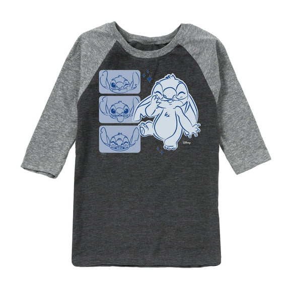 Disney - Lilo & Stitch - Sketch Drawing Of Stitch - Toddler & Youth Raglan Graphic T-Shirt