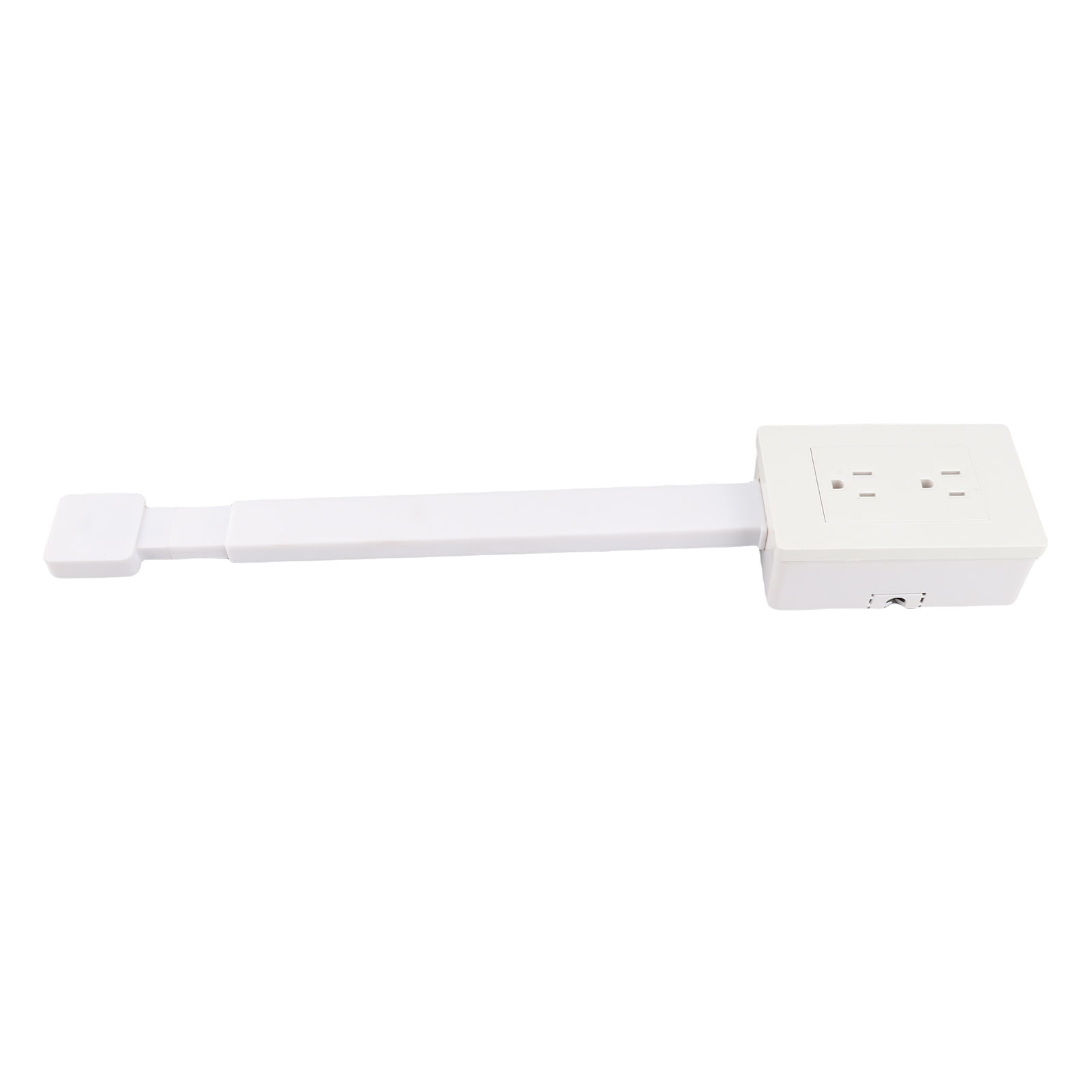 Power Socket Expander 3-Prong Electrical Outlets Power Strip 22 to 34 Inch Extension 180 Degree Rotating Base Electrical Outlet Extender for Any Space with PC Material